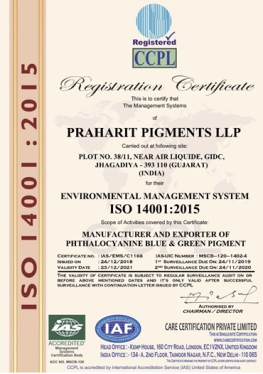 ISO 14001:2018 Certified Company
